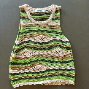 SANDRO Crochet Crop Top